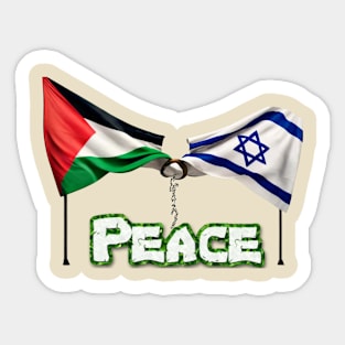 Peace for both Palestine and Israel Sticker